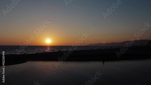 sunset on the black sea