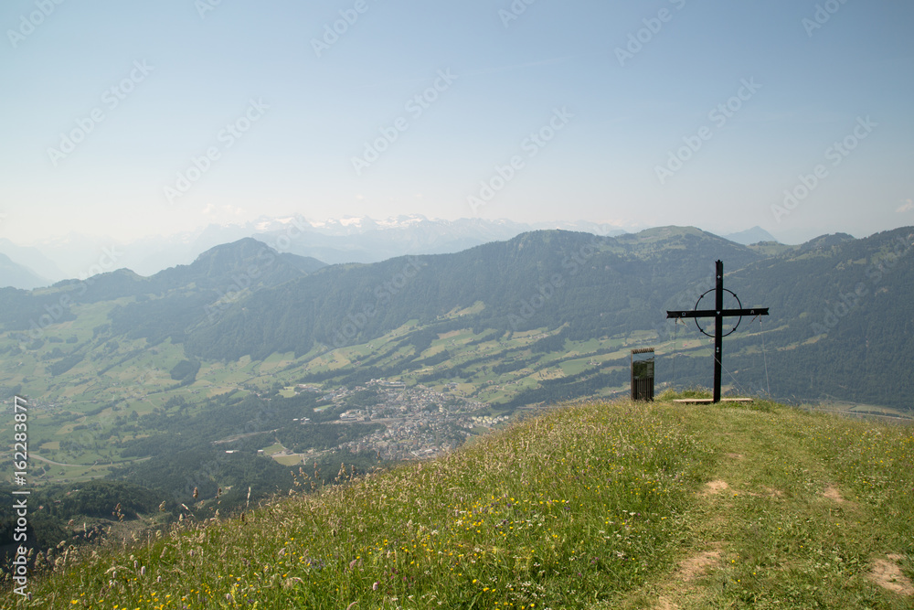 Panorama auf dem Gnipen, Schweiz