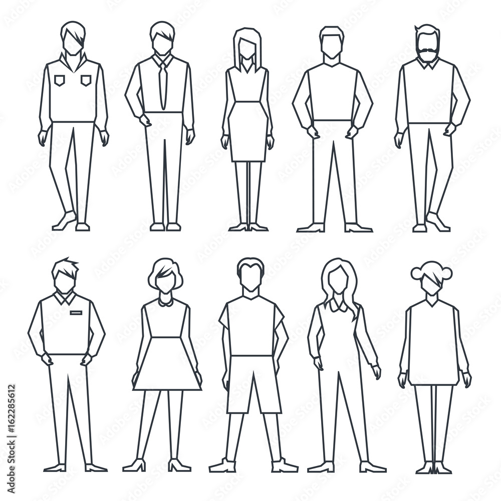 people. set. linear people. set. linear