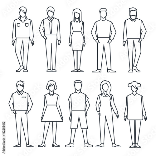 people. set. linear