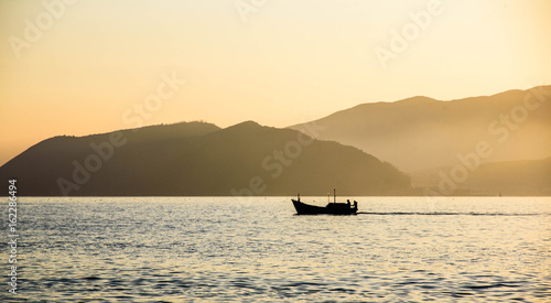 Fishing boat in sun