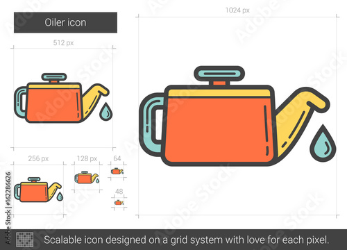 Oiler line icon.