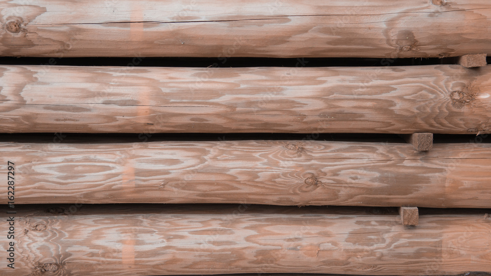 Fototapeta premium Wood logs background