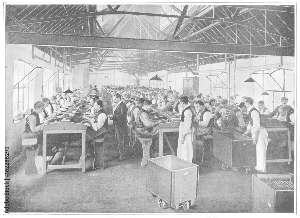 Cigar factory. Date: 1902