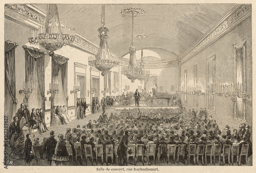 Salle Pleyel  Paris. Date: 1855 photo