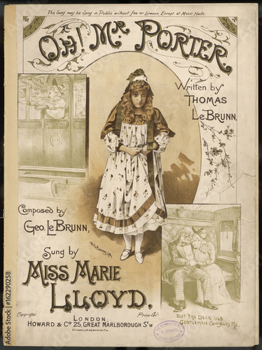 Oh Mr Porter! - circa 1890. Date: circa 1890