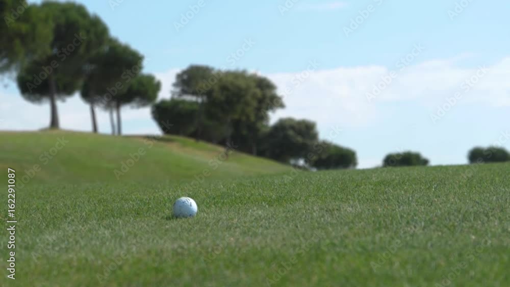 Golf ball hit 2 slow motion