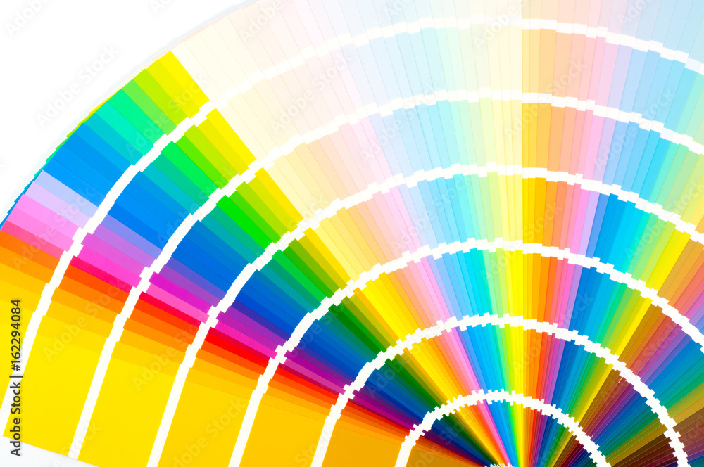 Fan with color palette, guide of acrylic paint samples Fan with color palette, guide of acrylic paint samples