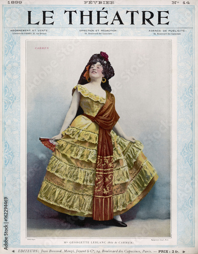 Photos Georgette Leblanc 1899. Date: 1899