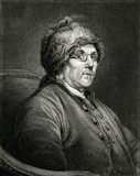 B Franklin - Furry Hat. Date: 1706 - 1790