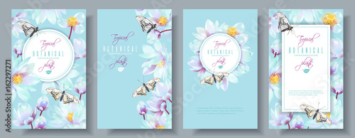 Lotus vertical banners set