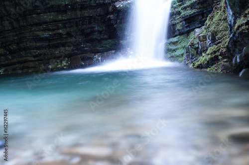 beautiful orrido di botri waterfall