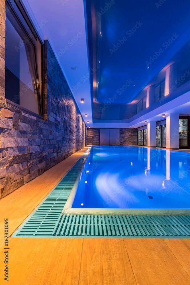 Fototapeta premium Modern, villa swimming pool