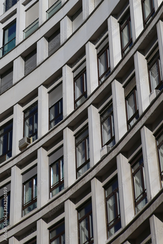Modern stone facade in Milan Modern stone facade in Milan