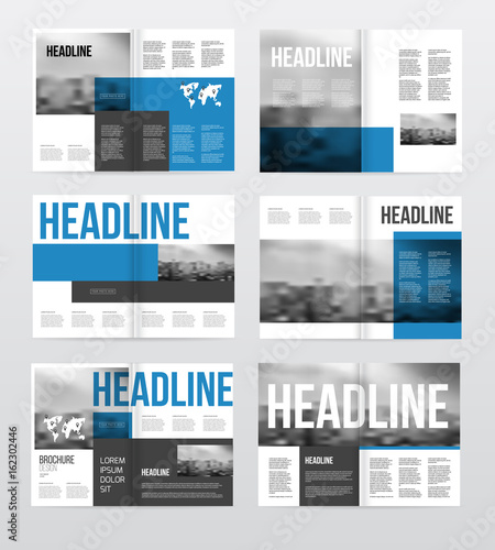 Magazine or catalog template vector illustration