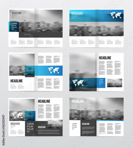 Magazine or catalog template vector illustration