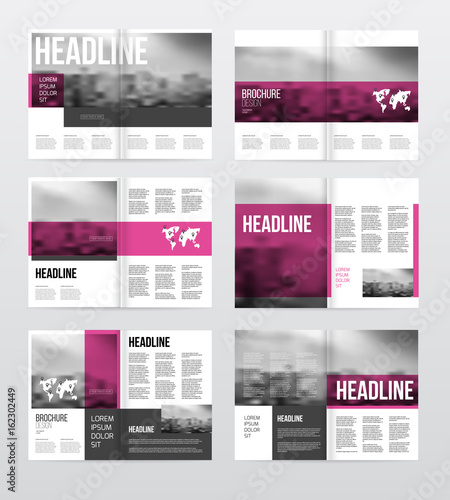 Magazine or catalog template vector illustration