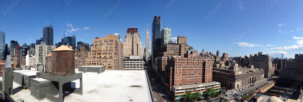Panorama from Manhattan skyline