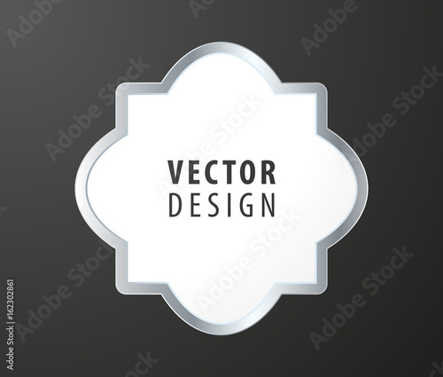 High Quality Luxury Frame on Black Background . Vector Isolated Illustration