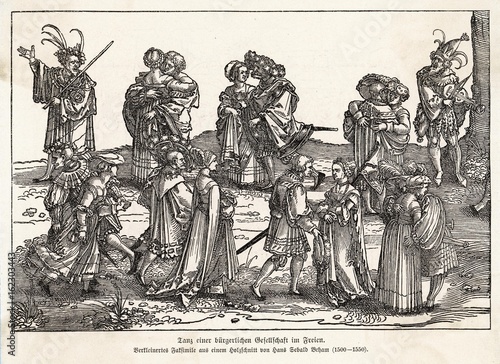 Couples Dancing - Germany. Date: circa 1530