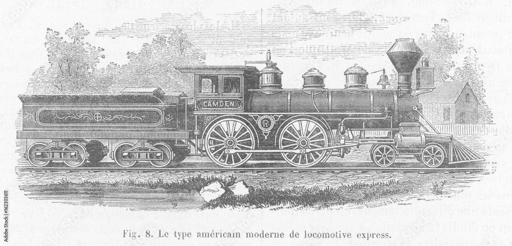 American Camden Train. Date: 1880