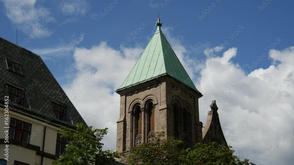 Time lapse of the Frogner Church in Oslo, Norway