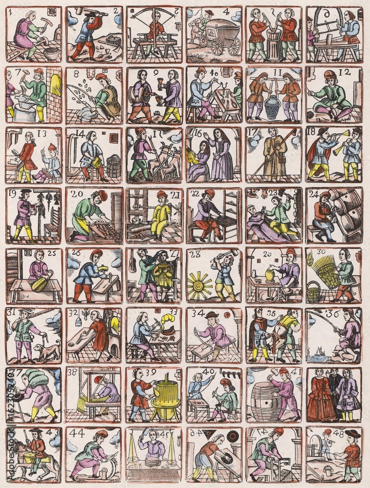17th century - 48 Trades. Date: 17th century 17th century - 48 Trades. Date: 17th century