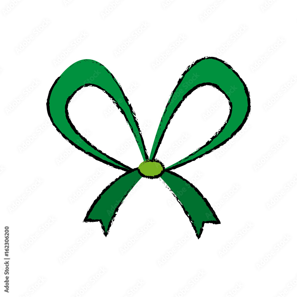 christmas bow ribbon decoration image vector illustration christmas bow ribbon decoration image vector illustration