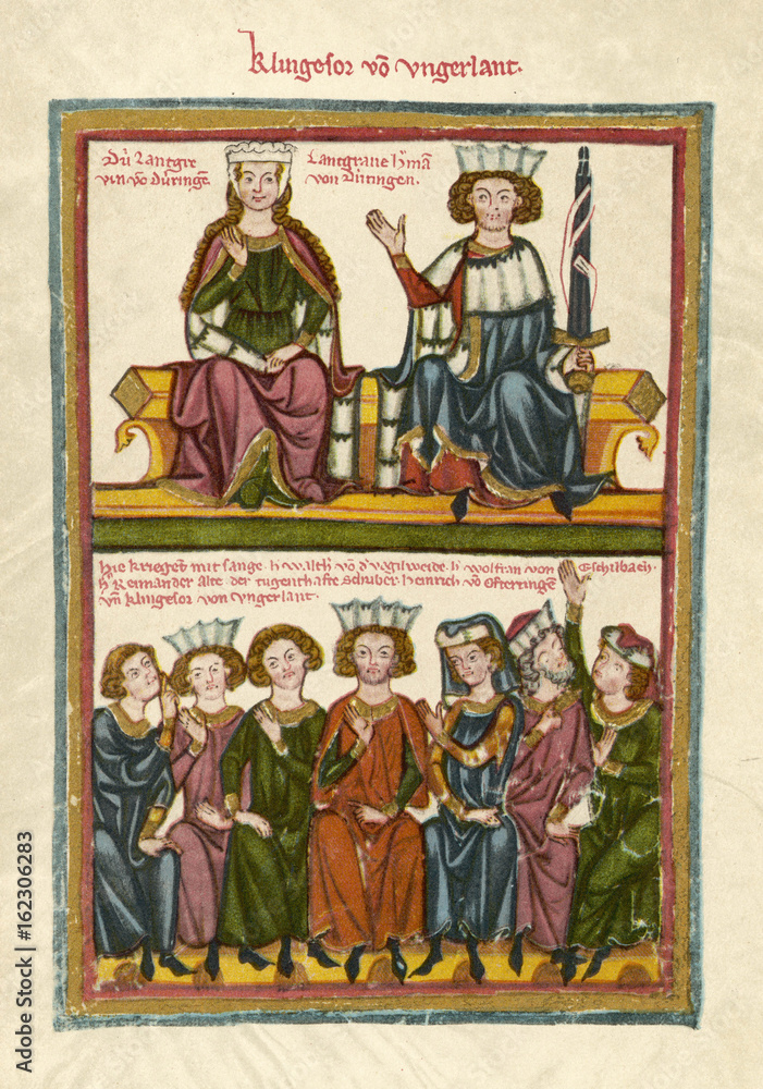 German Singing Contest. Date: 13th century