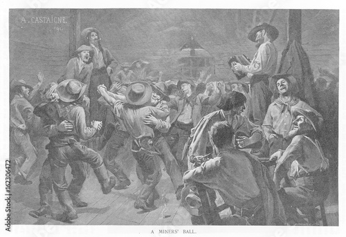 Gold Miners Ball. Date: 1849 photo