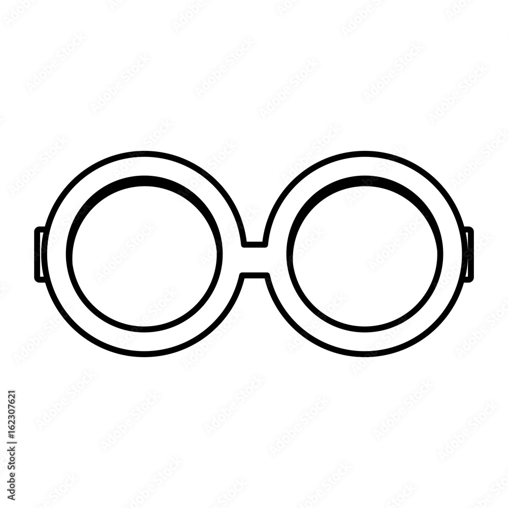 glasses icon over white background vector illustration glasses icon over white background vector illustration