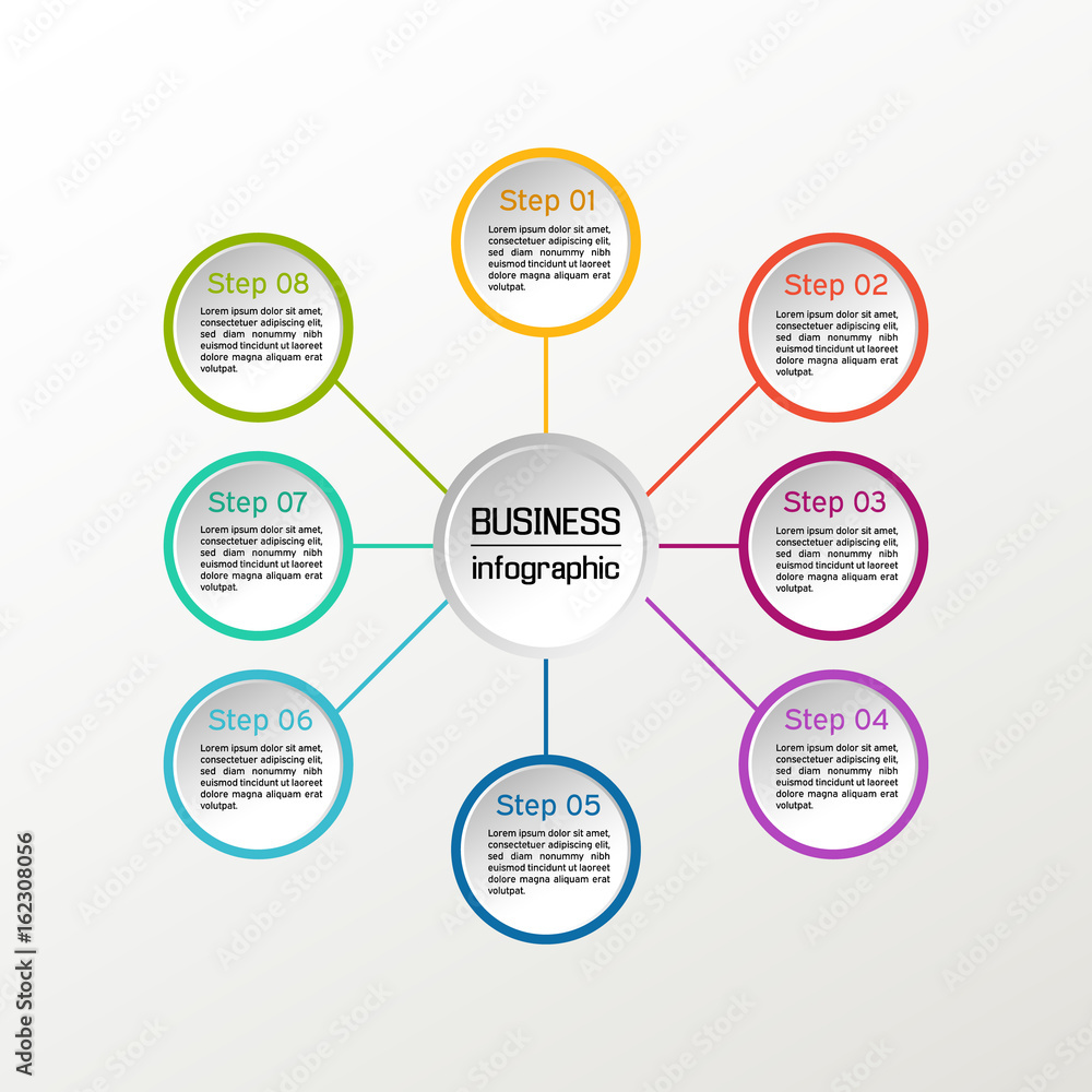 Vector circle infographic. Business diagrams, presentations and charts. Background. Vector circle infographic. Business diagrams, presentations and charts. Background.
