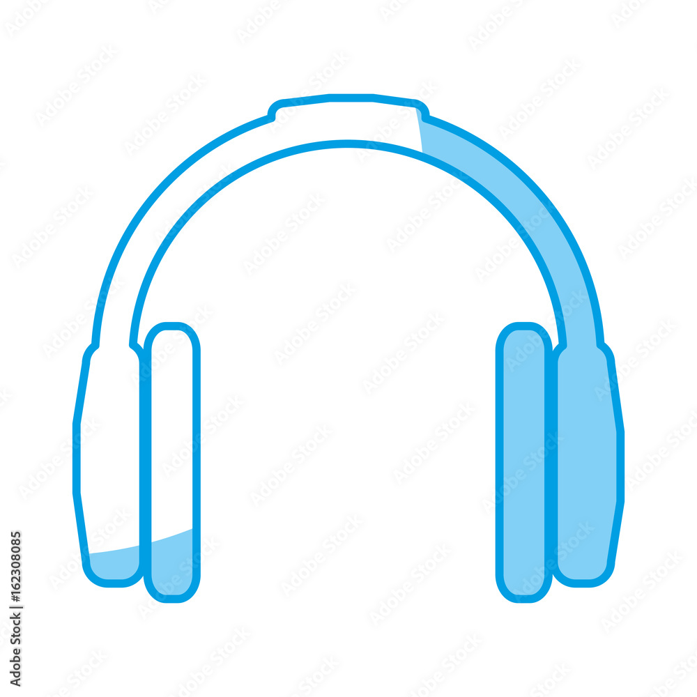 headset device icon over white background vector illustration headset device icon over white background vector illustration