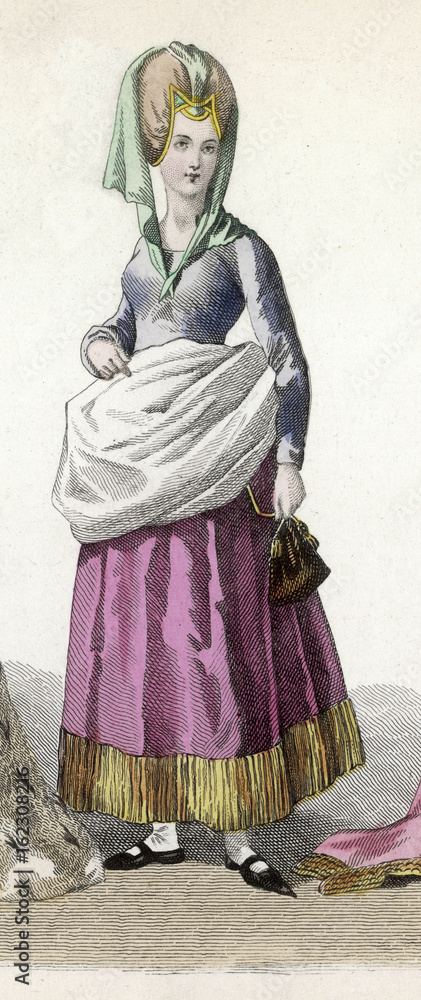 WOMAN - circa 1410 - 2. Date: circa 1410