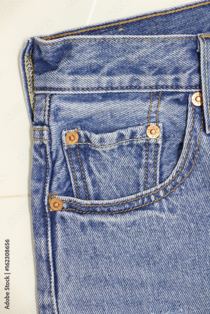 Pocket on jeans Pocket on jeans