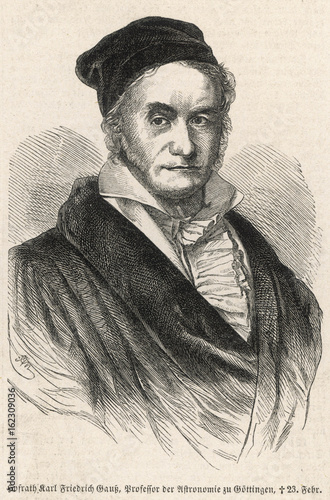 Karl Friedrich Gauss. Date: 1777 - 1855 photo