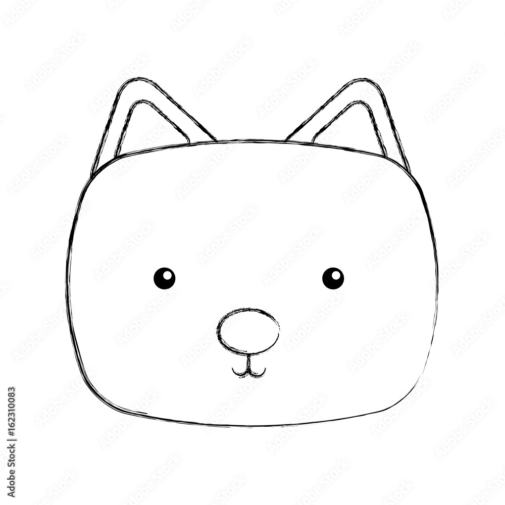 animal cat cartoon icon vector illustration design draw animal cat cartoon icon vector illustration design draw