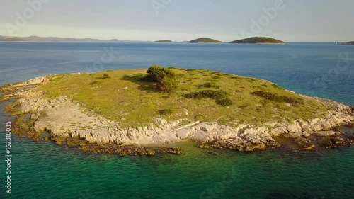 Otok Kamenica, Sibenik, Croatia Aerial