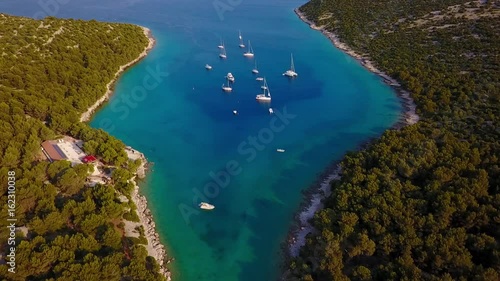 Otok Tijat, Sibenik, Croatia Aerial View