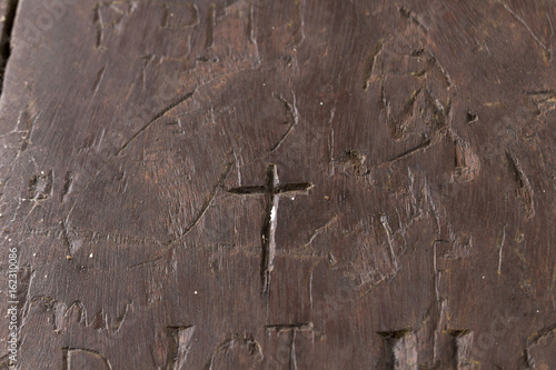 Carved cross-Wood Cross