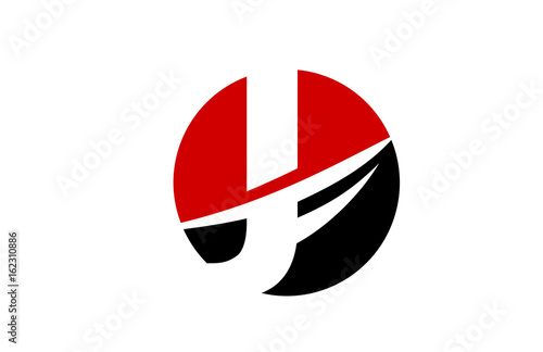 Free Download J Red Circle Swoosh Letter Logo - GFXLoad