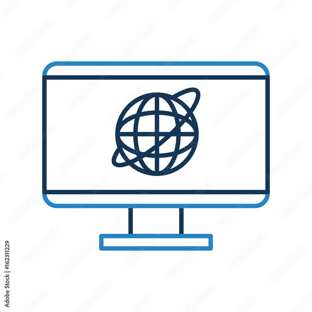 Computer internet news icon vector illustration design graphic Computer internet news icon vector illustration design graphic
