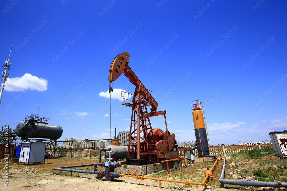 The oil pump, industrial equipment The oil pump, industrial equipment