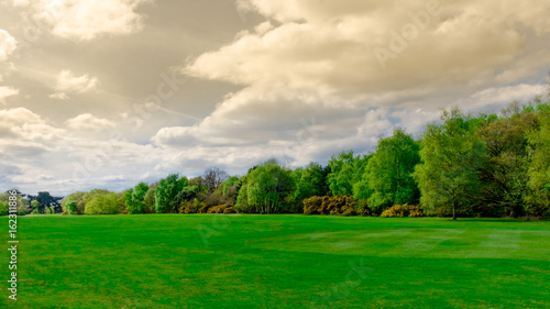 Cloudy day over Wimbledon Common  England