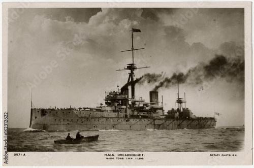 Photo Steamship 'Dreadnought'. Date: 1906