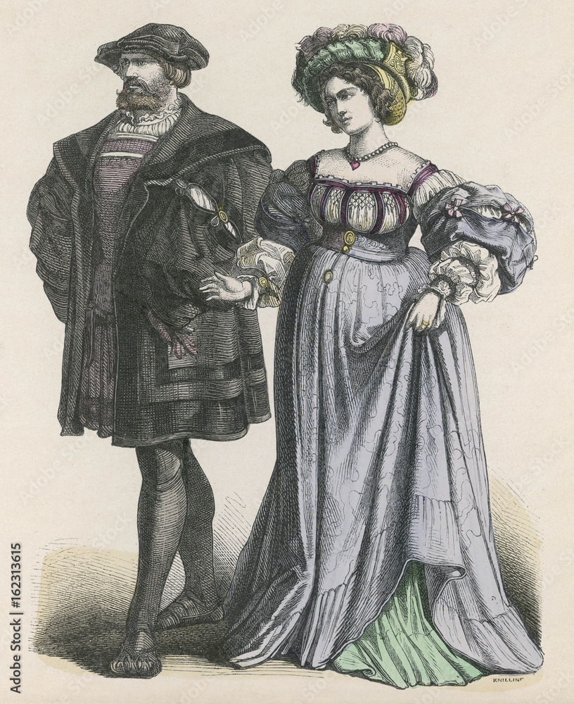 German Couple 1515. Date: circa 1515