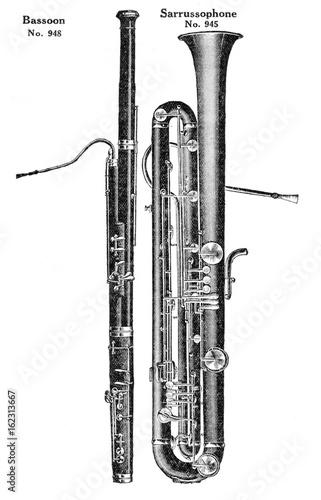 Bassoon - Sarrussophone. Date: 1924