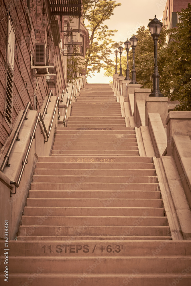 Park Terrace Steps, Washington Heights, Manhattan, New York City, USA