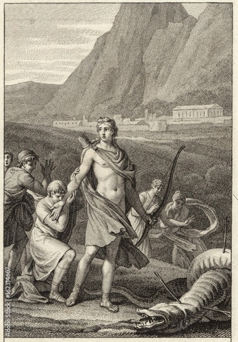 Obraz na płótnie Apollo and the Python