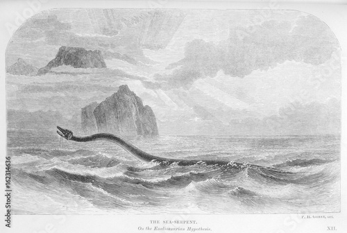 Gosse Serpent Theory. Date: 1861 photo